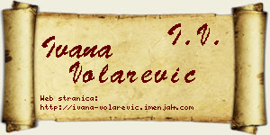 Ivana Volarević vizit kartica